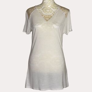 Siberian Mesh Sheer T-Shirt Knit Top Blouse M am